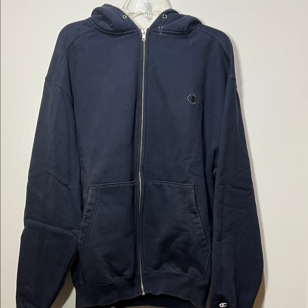 Champion Zip-up Dark Blue Hoodie